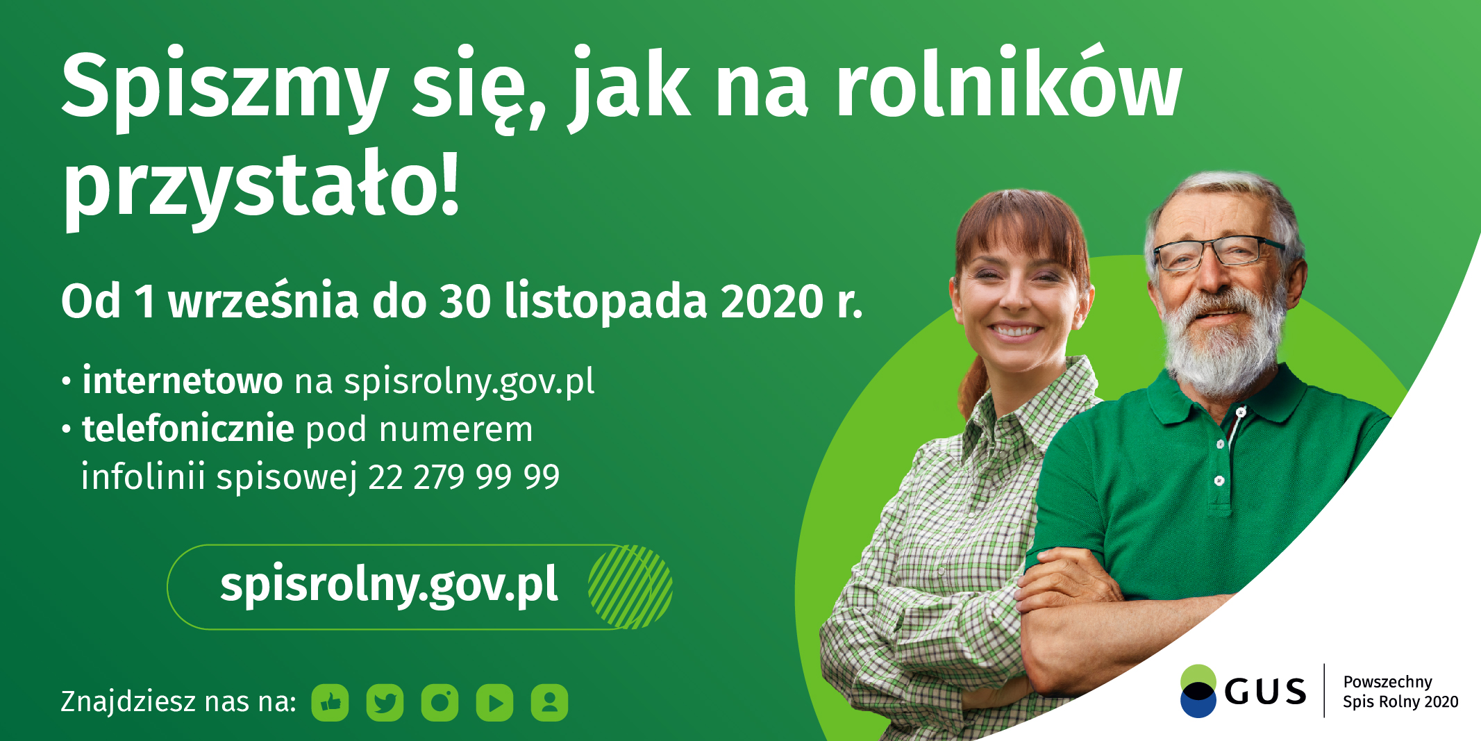 Read more about the article Rolniku! Trwa Powszechny Spis Rolny 2020. Spisz się – to Twój obowiązek!